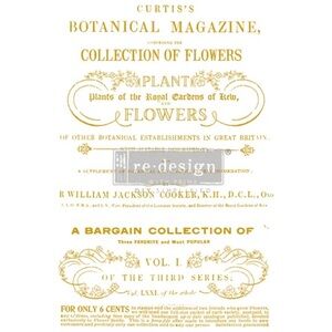 Redesign with Prima Decor Transfer ~ FLOWER COLLECTOR ~ 23.4” x 34”